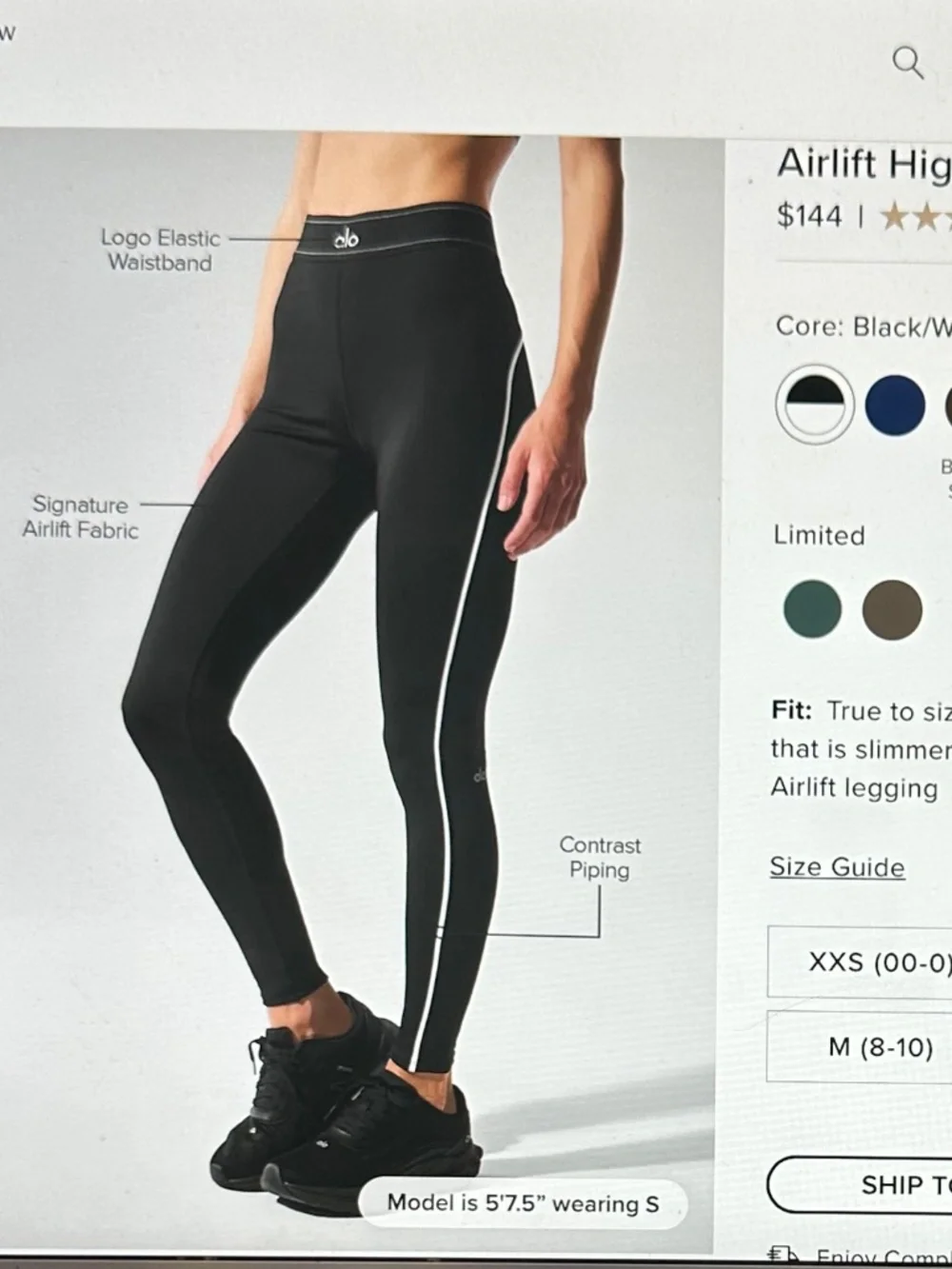 ALO Yoga Airlift High-Waist Suit Up Legging $144 Retail! - Picture 3 of 3